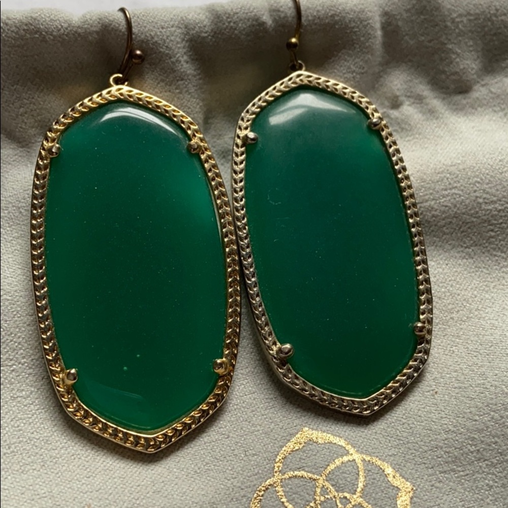 Green Kendra Scott Earrings